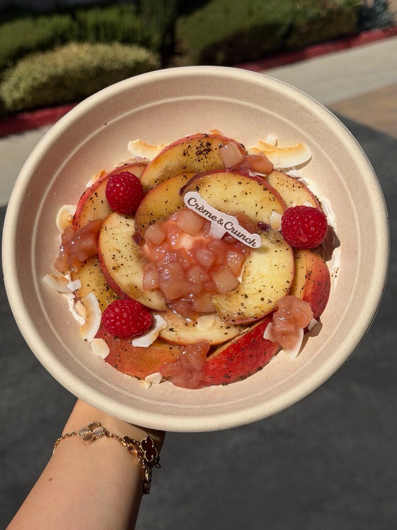 Earl Grey White Peach Yogurt Bowl | 伯爵白桃酸奶碗