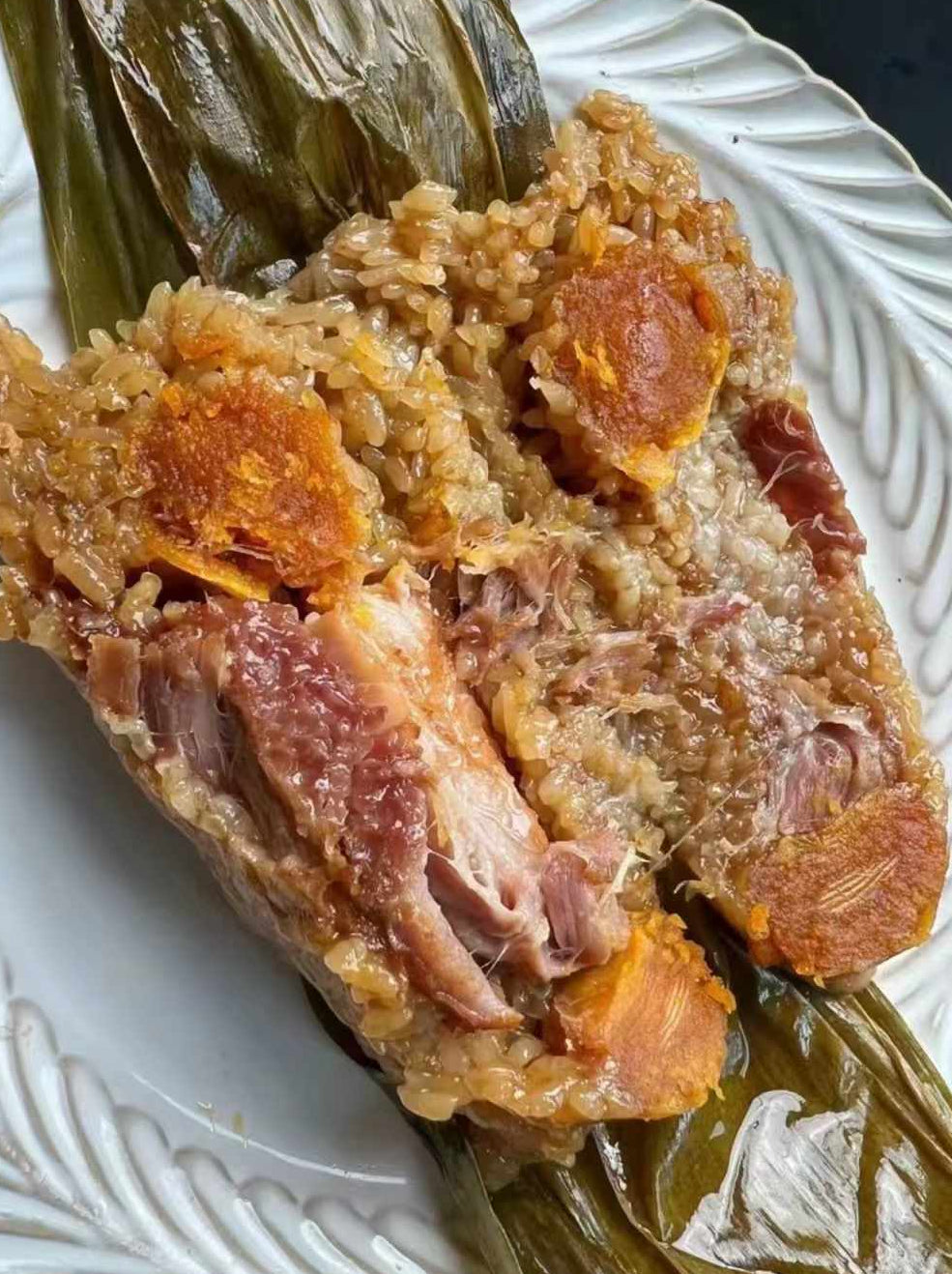 Zongzi Rice Dumplings - 双蛋黄大肉粽