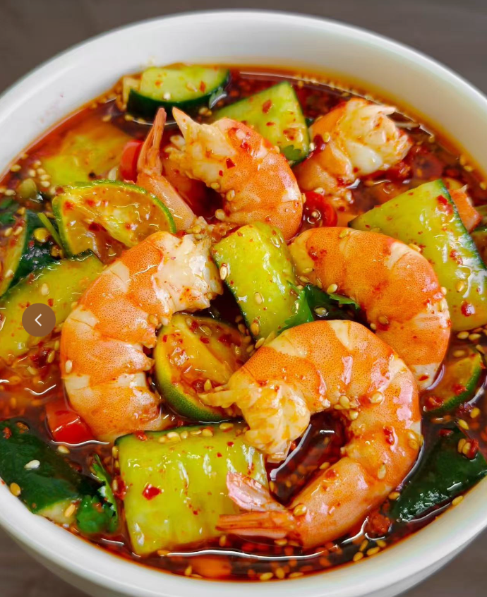 Spicy Marinated Shrimp Ceviche Salad低卡捞汁鲜虾