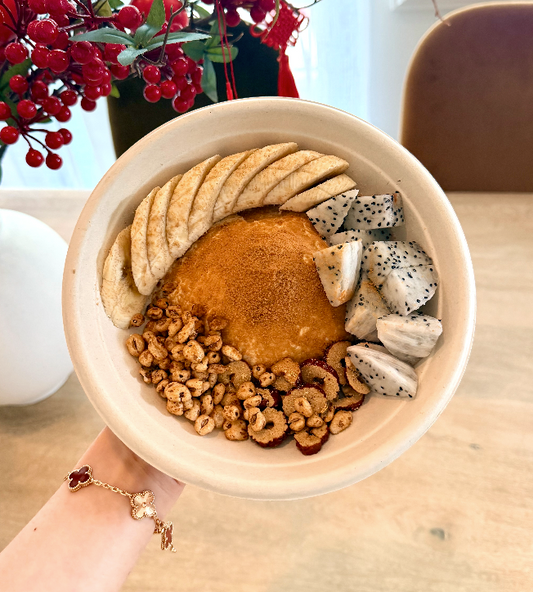 Soy Milk & Banana Yogurt Bowl| 豆乳香蕉酸奶碗